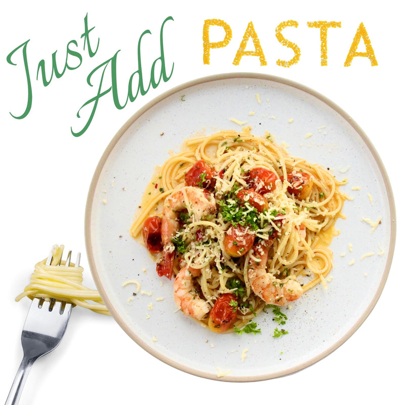 Prawn Aglio Olio - Meals In Minutes Singapore